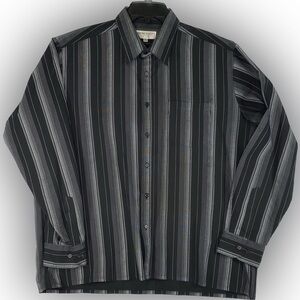 Wayne Scott New York Large Button Up long sleeve western  dress shirt